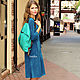 Кожаный рюкзак, Оригами Домик, женский зеленый рюкзак. Рюкзаки. TwinSkin. Ярмарка Мастеров.  Фото №6