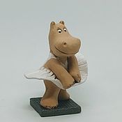 Куклы и игрушки handmade. Livemaster - original item I Wanna Be Loved by You.  Figurines of hippos. Ceramics. Handmade.