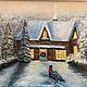 Oil painting ' on the threshold of Christmas ', Pictures, Vladivostok,  Фото №1