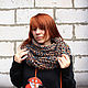 Шерстяной снуд крупной вязки "Рок-н-ролл" в два оборота. Снуды. IRINA GRUDKINA Handmade Knitwear. Ярмарка Мастеров.  Фото №6