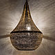 Handcrafted Egyptian Brass pendant light coated by Silver, Chandeliers, Cairo,  Фото №1
