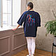 Copy of Long white T-shirt The Mezen painting. T-shirts. NATALINI. Интернет-магазин Ярмарка Мастеров.  Фото №2