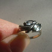 elegant ring malachite, silver 925