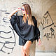 Нарядная, свободная блуза из хлопка - TP0486CT. Блузки. EUG FASHION. Ярмарка Мастеров.  Фото №6
