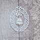 Wreath with bell. Christmas souvenir. Lace, Christmas gifts, Chelyabinsk,  Фото №1