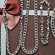 Цепи серебро родированные и оксидированные 50-60см. Цепочка. ШикСеребра. Ярмарка Мастеров.  Фото №11