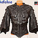 Bolero jacket Corset bracers made of genuine leather in the cyberpunk style, Outerwear Jackets, Moscow,  Фото №1