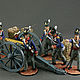 Artillery. Great Britain.Set of 8 toy soldiers. The Napoleonic wars, Military miniature, St. Petersburg,  Фото №1