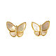 Butterfly earrings, stylish butterfly earrings 'Butterfly', Earrings, Moscow,  Фото №1