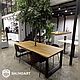 Заказать Стол с деревом для кафе. BaumbArt Loft Atelier. Ярмарка Мастеров. . Столы Фото №3