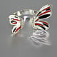 Butterfly ring made of 925 sterling silver enamel BS0004. Rings. Sunny Silver. My Livemaster. Фото №4