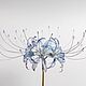 Hairpin stick for hair lycoris transparent blue Spider lily, Hairpin, Cheboksary,  Фото №1