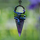 Order Blue Snake pendulum pendant with amethyst and labradorite. Secret Jar. Livemaster. . Pendants Фото №3