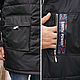 Men's hooded jacket, black long jacket, zippered jacket. Mens outerwear. Lara (EnigmaStyle). My Livemaster. Фото №4