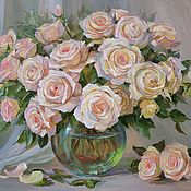 Картины: картина мамлом 40/50 Розовые розы