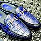 Genuine crocodile leather clogs, blue color!. Crogs. SHOES&BAGS. My Livemaster. Фото №6