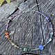 Gemstone chakra necklace, RAINBOW choker, silver. Necklace. Jewerly for Happiness. Online shopping on My Livemaster.  Фото №2
