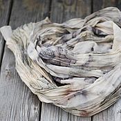Ecoprint de madera de la bufanda del Algodón