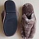 Men's sheepskin Slippers light brown. Slippers. Warm gift. Online shopping on My Livemaster.  Фото №2