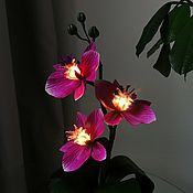 Для дома и интерьера ручной работы. Ярмарка Мастеров - ручная работа Luz de noche de orquídeas 