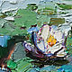 White Water Lilies - Pond flowers  Impasto Original Oil painting. Pictures. ValArtGallery (valartgallery). Online shopping on My Livemaster.  Фото №2