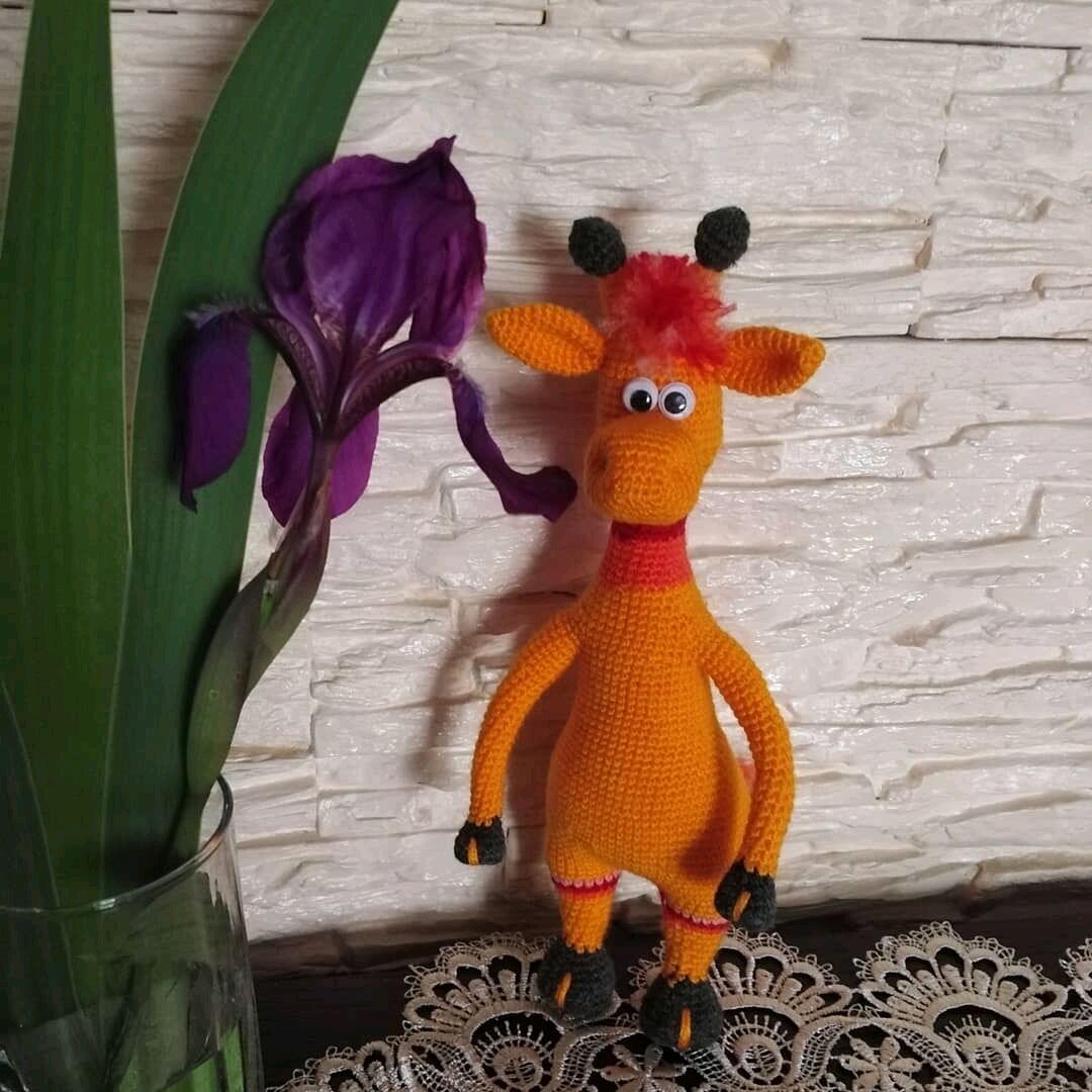 Жираф, Амигуруми куклы и игрушки, Зима,  Фото №1