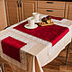 Tea linen set, track 2 napkins Renaissance Bordeaux. Swipe. flax&lace. Online shopping on My Livemaster.  Фото №2