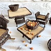 Куклы и игрушки handmade. Livemaster - original item Miniature table for dolls doll furniture 1:12 apricots miniature. Handmade.