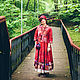 Order Felted dress 'the Scarlet flower'. felt. Юлия Левшина. Авторский войлок COOLWOOL. Livemaster. . Dresses Фото №3