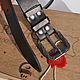  Men's high-quality TITANIUM leather belt, Straps, Astrakhan,  Фото №1