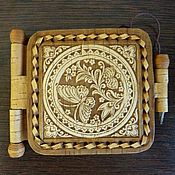 Сувениры и подарки handmade. Livemaster - original item Mirror made of birch bark handmade 