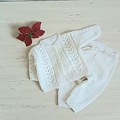 knitted Romper hat booties for kids