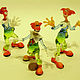 Interior sculpture of colored glass clown BIM, BAM and BOM. Figurines. In Glass. Online shopping on My Livemaster.  Фото №2
