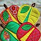 Pot holders Apples rosy for the kitchen interior in the gift, Interior elements, Salavat,  Фото №1