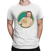 Мужская одежда handmade. Livemaster - original item T-shirt with a print 