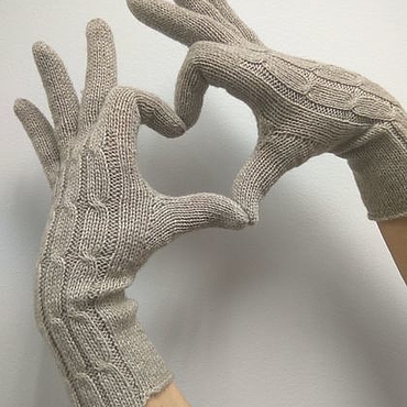 Аксессуары ручной работы. Ярмарка Мастеров - ручная работа Перчатки из кашемира ручной работы. Handmade.