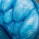 Кресло siesta blue, shabby leather. Кресла. Old Loft. Ярмарка Мастеров.  Фото №5