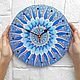 Wall Clock Mandala Sky in the Ocean Hand Painted. Watch. Clocks for Home (Julia). My Livemaster. Фото №4