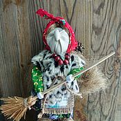 Doll broom Hostess. Traditional doll amulet