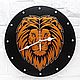 Lion - king of beasts. Hand-painted wall clock, Watch, Akhtyrsky,  Фото №1