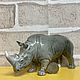 Order Black Rhinoceros: author's figurine. Creative workshop Cheerful porcelain. Livemaster. . Figurines Фото №3