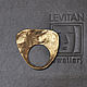 Кольцо Фриформ Латунь Золочение. Кольца. LEVITAN jewellery. Интернет-магазин Ярмарка Мастеров.  Фото №2