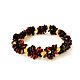 Bracelet made of natural amber 'Amber cones', Bead bracelet, ,  Фото №1
