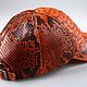 Бейсболка из натуральной кожи питона IMP0324O. Бейсболки. CrocShop товары из экзотической кожи. Ярмарка Мастеров.  Фото №6