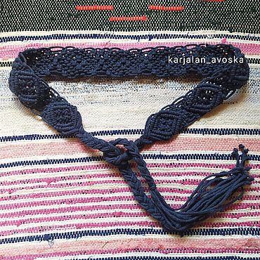 Аксессуары ручной работы. Ярмарка Мастеров - ручная работа Пояс макраме. Handmade.