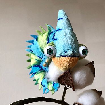 Куклы и игрушки ручной работы. Ярмарка Мастеров - ручная работа Ручной Хамелеон. Handmade.