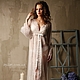 Полупрозрачный пеньюар с кружевом F-14. Халаты. Apilat wedding dresses and lingerie. Интернет-магазин Ярмарка Мастеров.  Фото №2