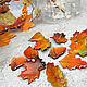 Brooches ' Bright autumn leaves autumn leaf autumn orange', Brooches, Bryukhovetskaya,  Фото №1