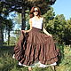 Long boho chic skirt, 'happiness .'. Skirts. ALISA. Online shopping on My Livemaster.  Фото №2