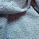 Шитье ришелье батистовое серо-синее, цветочки и цепочки. Ткани. Ксения (galaxyplanet75). Ярмарка Мастеров.  Фото №5